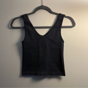 Navy Ribbed Tank Top